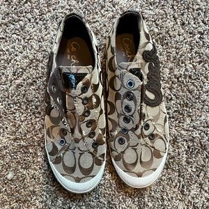 Coach slip on tennis shoes. Great condition!